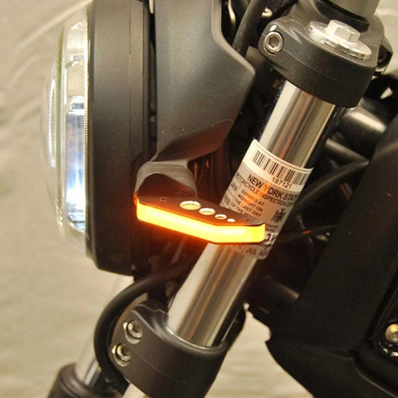 New Rage Cycles CD62-FB - 15+ Ducati Scrambler Cafe Racer/Sixty2/Desert Sled Front Turn Signals