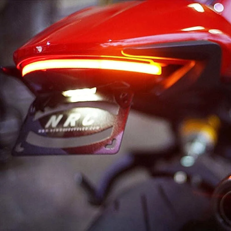 New Rage Cycles 1200-FE-17-A-L - 17+ Ducati Monster 797/1200/Anniversario Fender Eliminator w/Load EQ - Amber