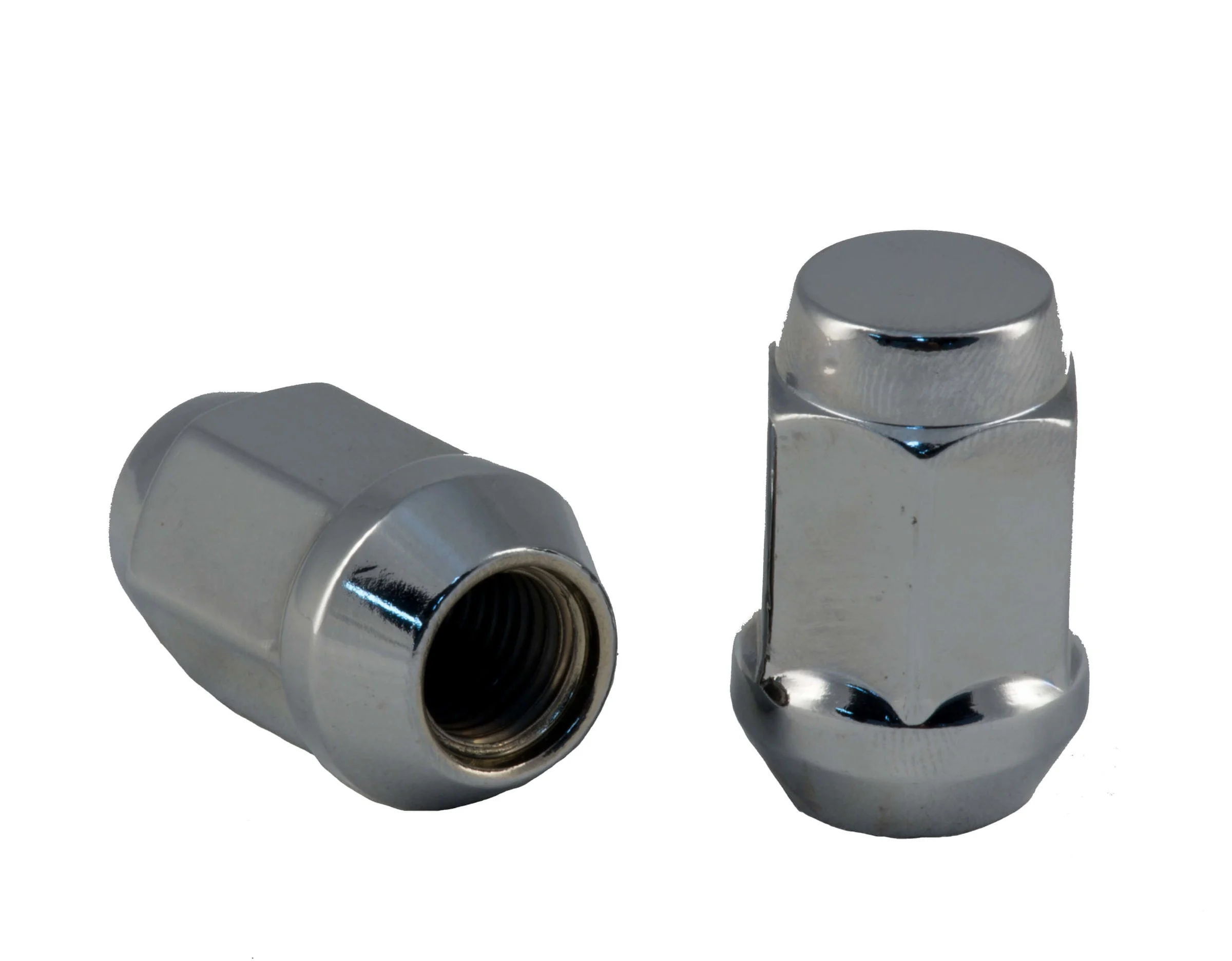 Rocket Racing Wheels C1702H - 7/16 Chrome Bulge Acorn Lug Nut, 3/4 Hex, Single Piece