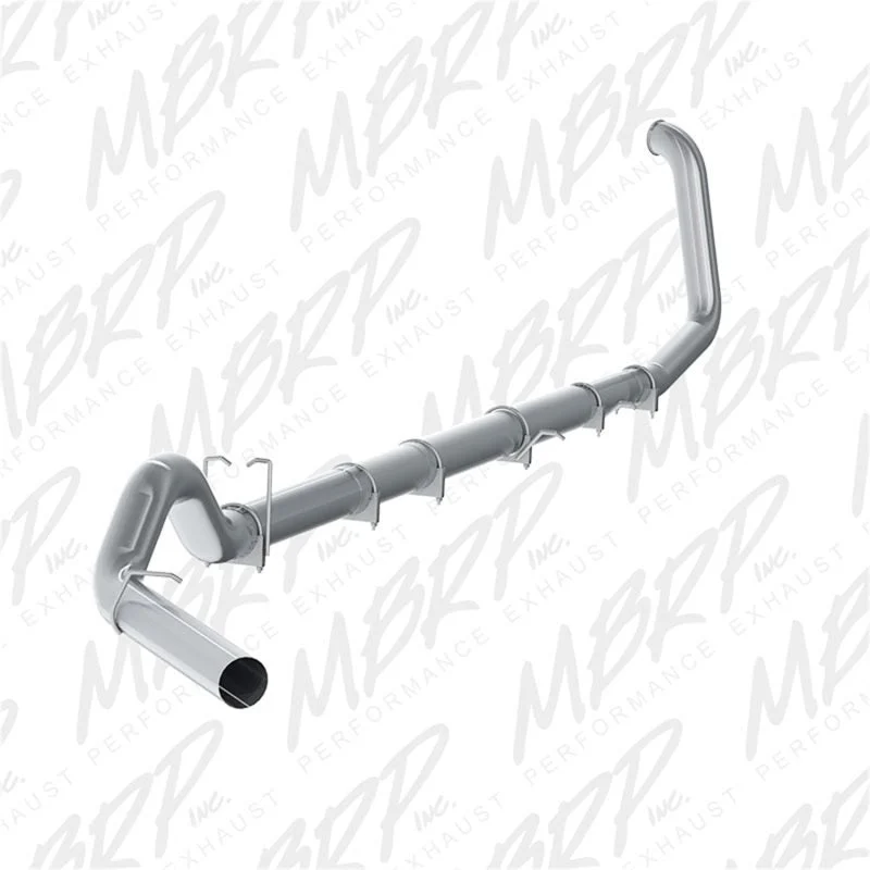 MBRP S62220SLM - 5 Inch Turbo Back Off Road Single No Muffler T409 Stainless Steel For 99-03 Ford F-250/350 7.3L