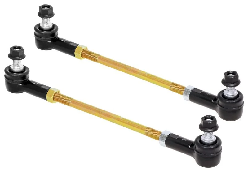 RockJock RJ-203005-101 - Adjustable Sway Bar End Link Kit (10 1/2 Inch Long Rods w/ Sealed Rod Ends and Jam Nuts pair)  4X4