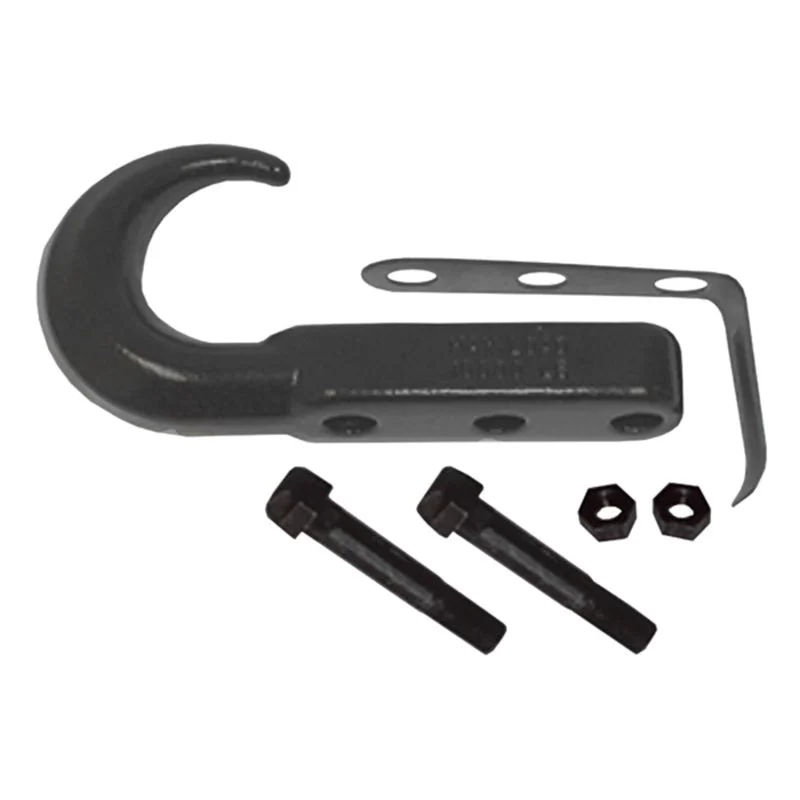 Rugged Ridge 11236.02 - 42-02 Jeep CJ / Jeep Wrangler Black Front Tow Hook