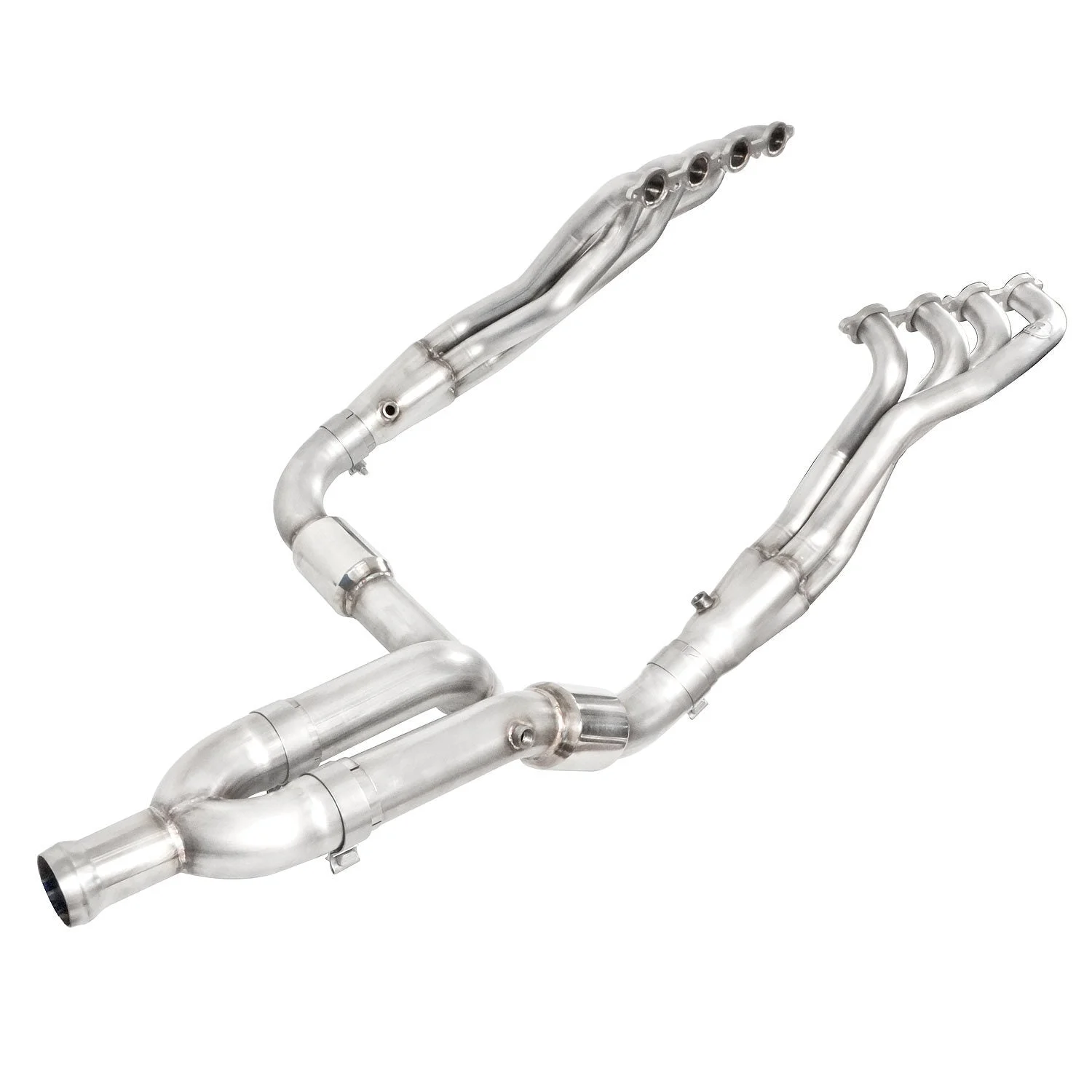 Stainless Works CT14HCATY - 14-16 Chevy Silverado/GMC Sierra Fit 5.3L Only Header High-Flow Cats Factory Conn