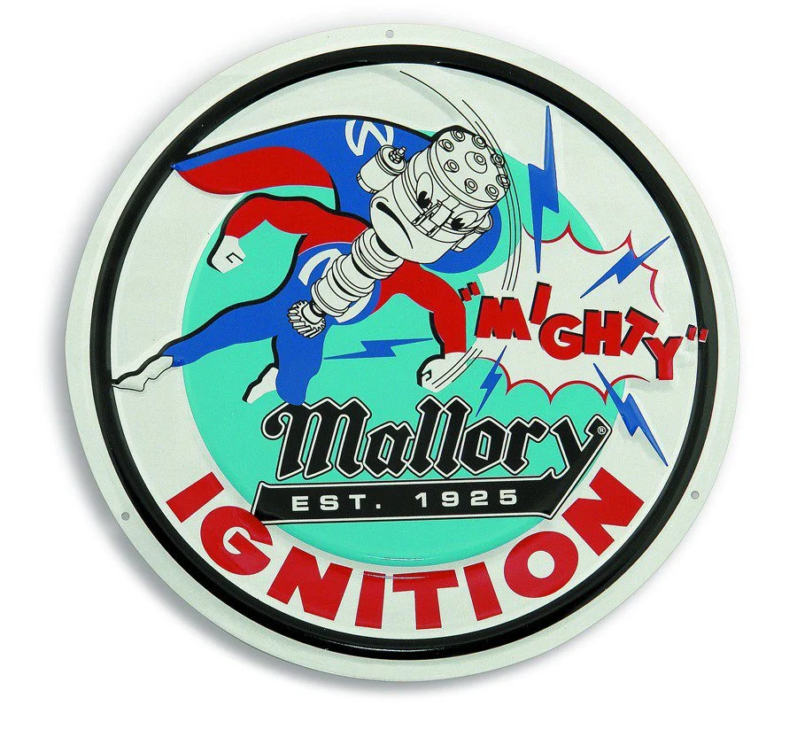 Mallory D-10 - Man Metal Sign