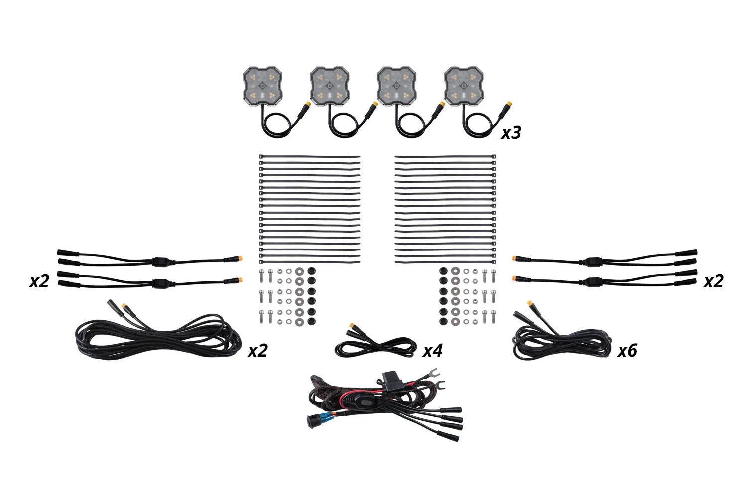 Diode Dynamics DD8758 - Stage Series LED Rock Light Kit. Hight Output. Extreme Versatility
