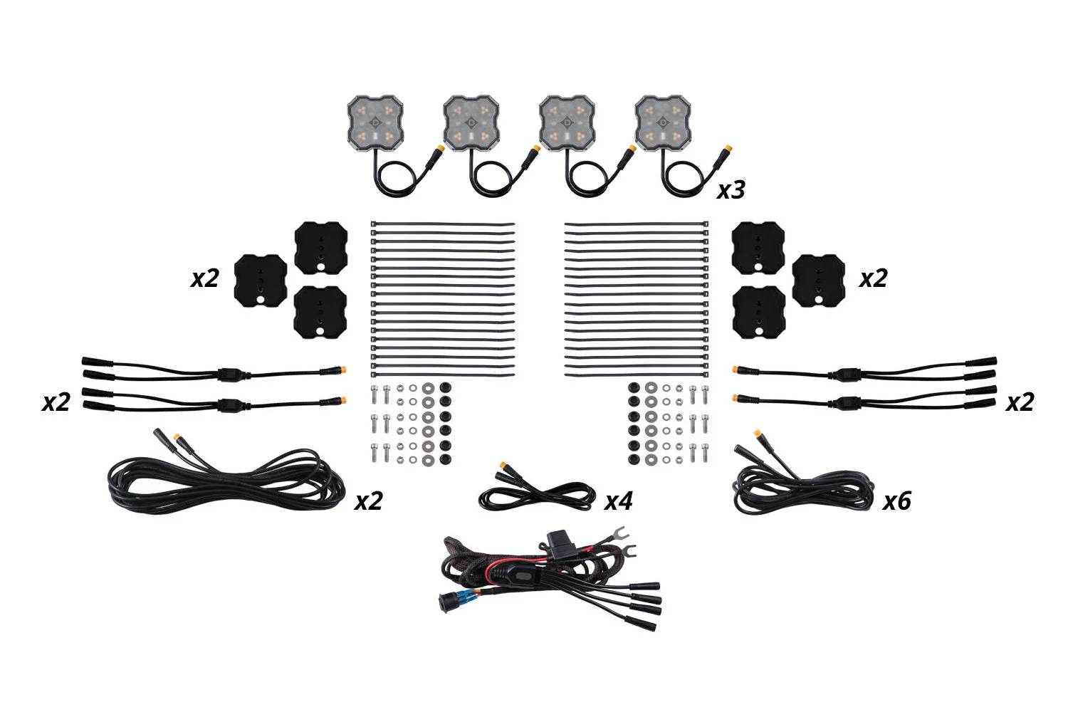 Diode Dynamics DD8759 - Stage Series LED Rock Light Kit. Hight Output. Extreme Versatility