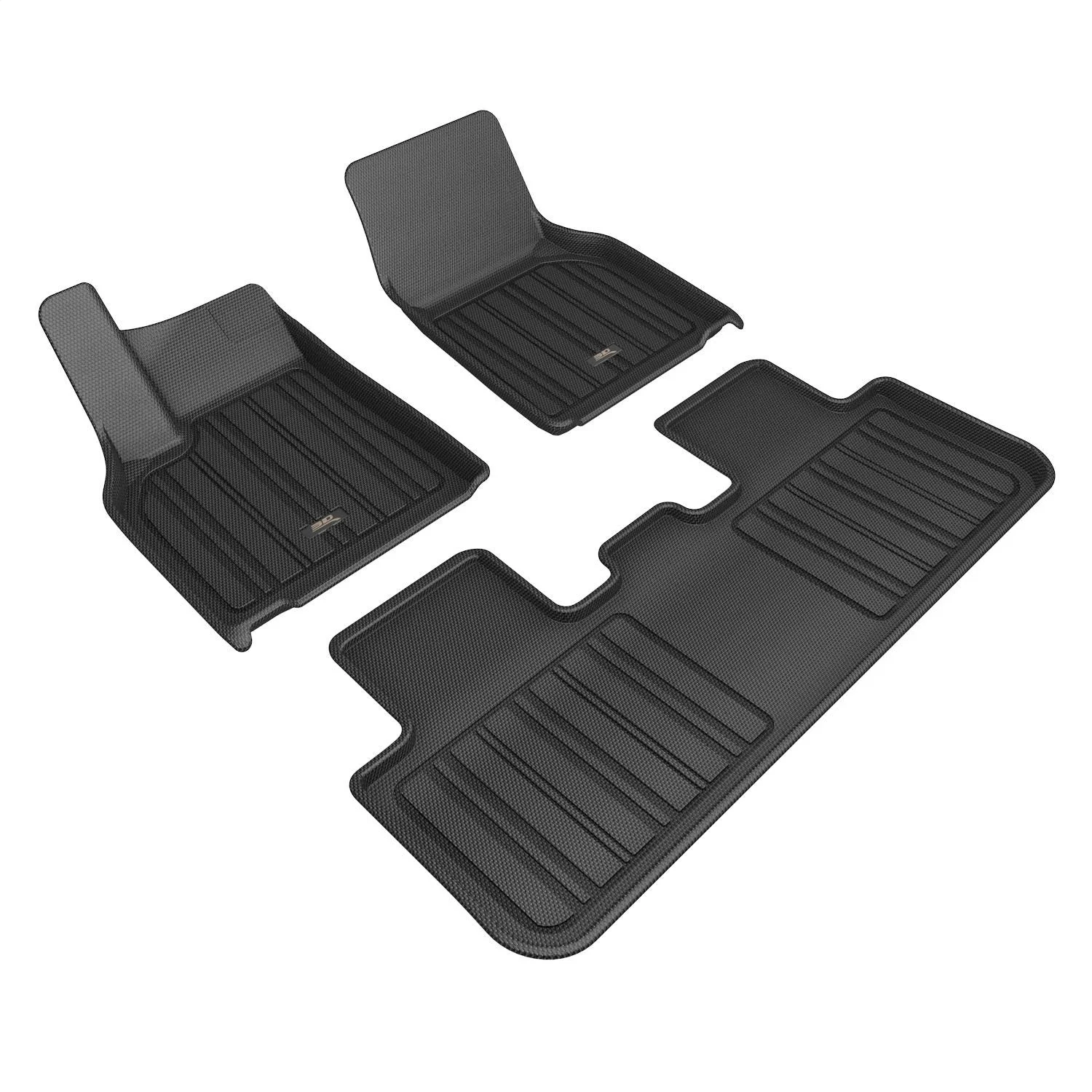 3D MAXpider E1TL05401809 - 2026 Tesla Model Y Juniper Elitect 1st & 2nd Row Floormats - Black