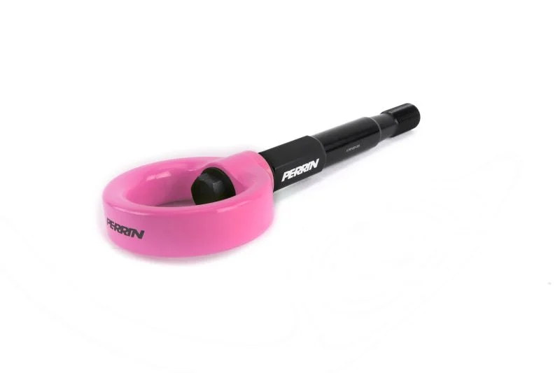 Perrin PSP-BDY-232HP - 15-17 Subaru WRX & STI / 13-17 Crosstrek / 12-16 Impreza Tow Hook Kit (Front) - Hyper Pink