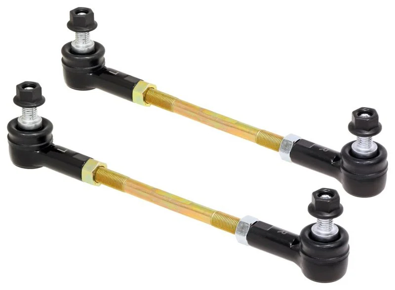 RockJock RJ-203004-101 - Adjustable Sway Bar End Link Kit (8 1/2 Inch Long Rods w/ Sealed Rod Ends and Jam Nuts pair)  4X4