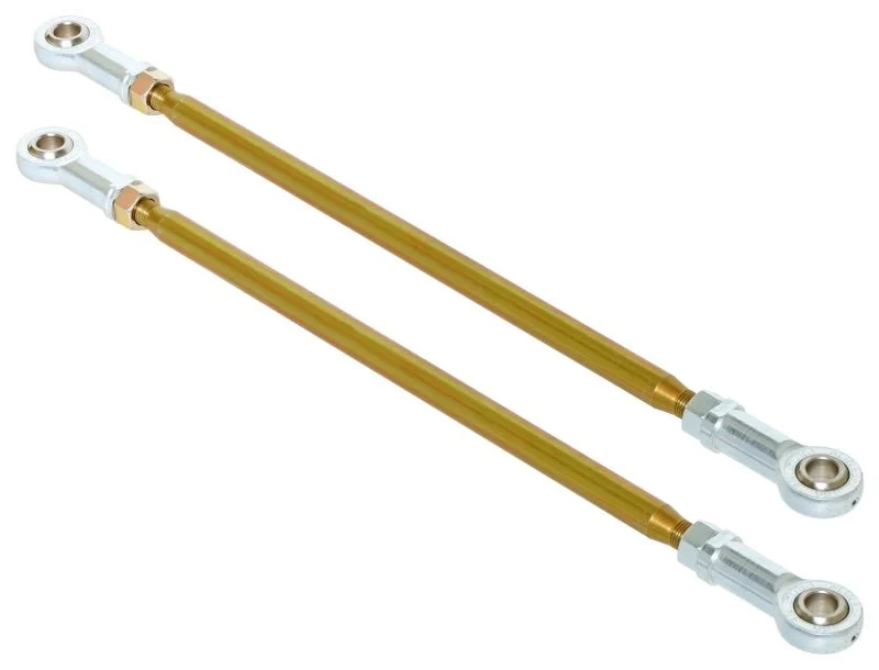 RockJock RJ-253200-101 - Antirock Sway Bar End Link Kit (15 1/2 Inch Long Rods w/ Heims and Jam Nuts pair)  4X4