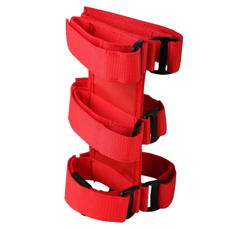 Rugged Ridge 13305.20 - Sport Bar Fire Extinguisher Holder Red 55-19 CJ&Wr