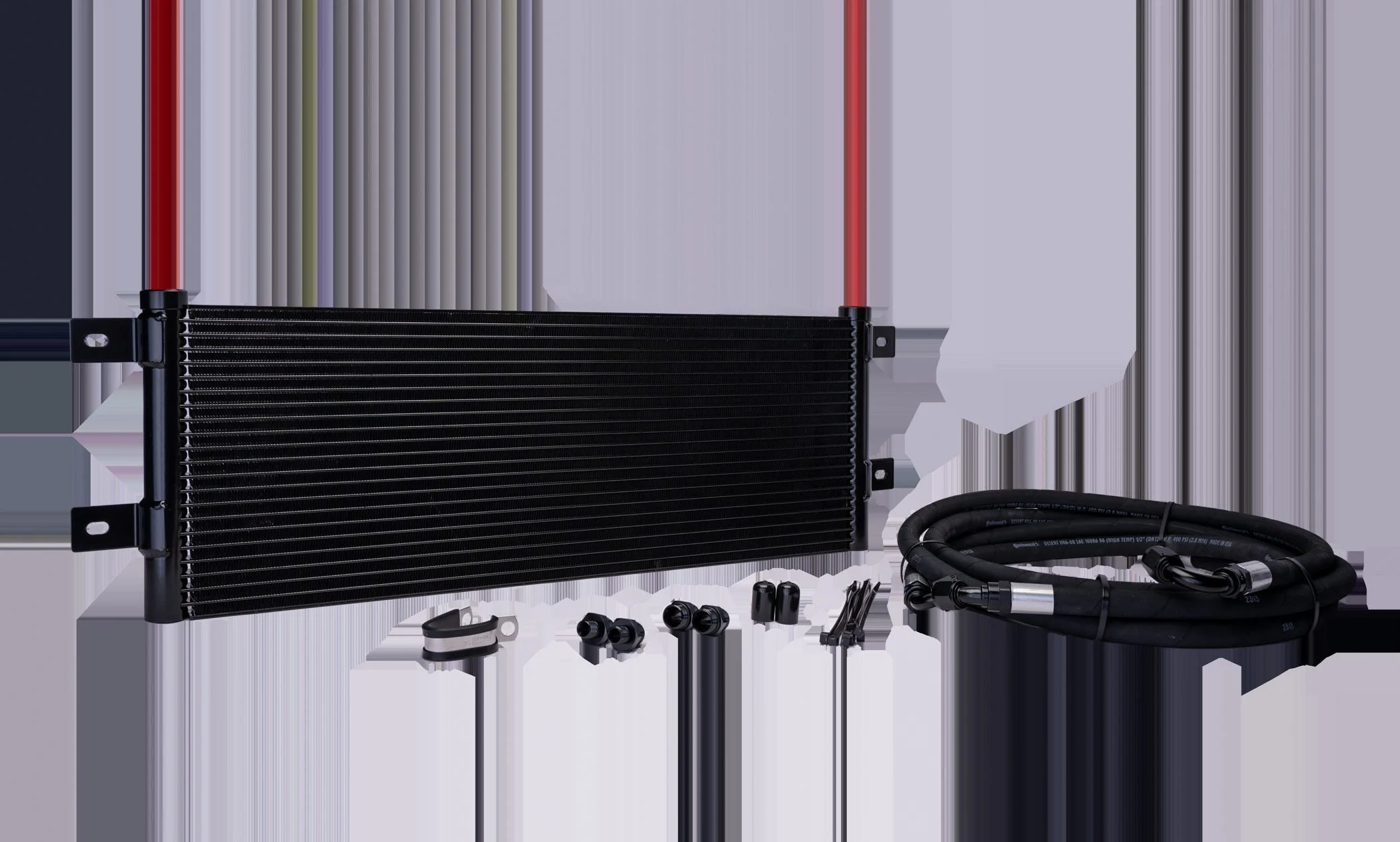 Fleece Performance FPE-TC-CUMM-0307 - Transmission Cooler and Line Kit for 2003-2007 Ram 2500/3500