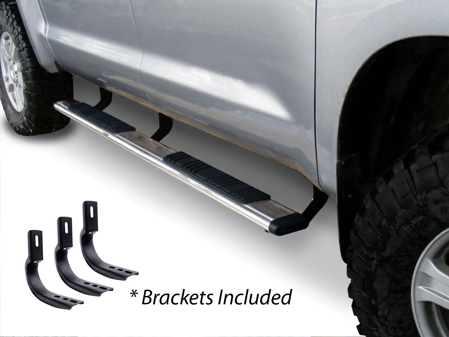 Go Rhino 685404987PS - 01-06 Chevy 1500/1500HD 2500HD 5in OE Xtreme Low Profile Complete Kit w/Sidesteps + Brkts