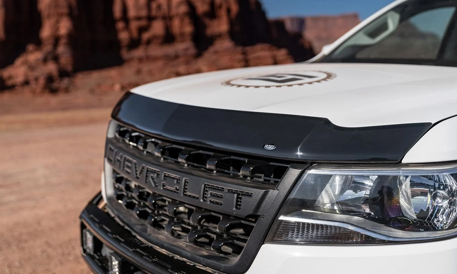 Husky Liners 2842114 - 15-22 GMC Canyon Aeroskin Hood Protector - Smoke