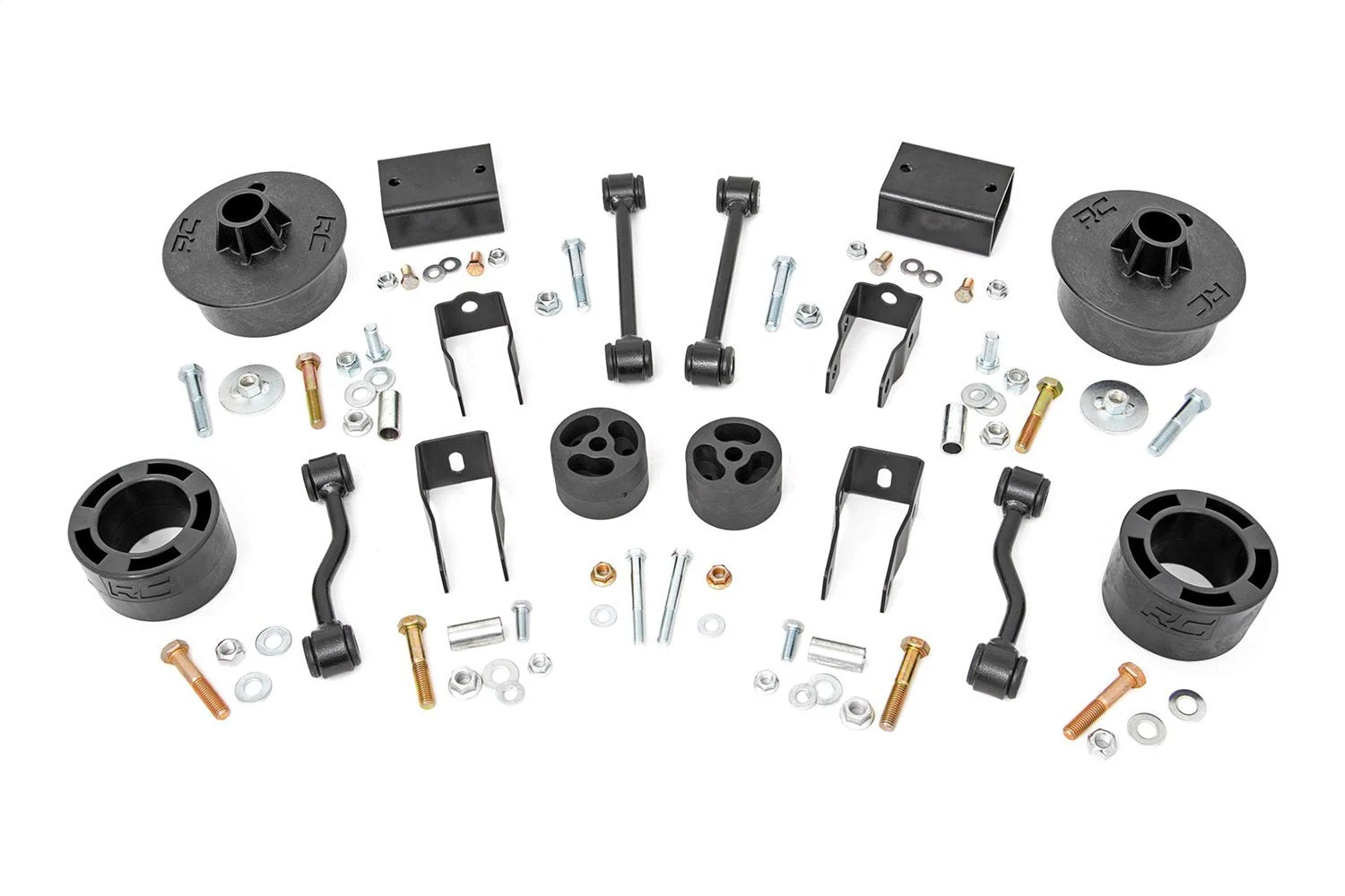 Rough Country 67700 - - 2.5 Inch Lift Kit - Spacers - Jeep Wrangler JL (21-23)/Wrangler Unlimited (18-23)