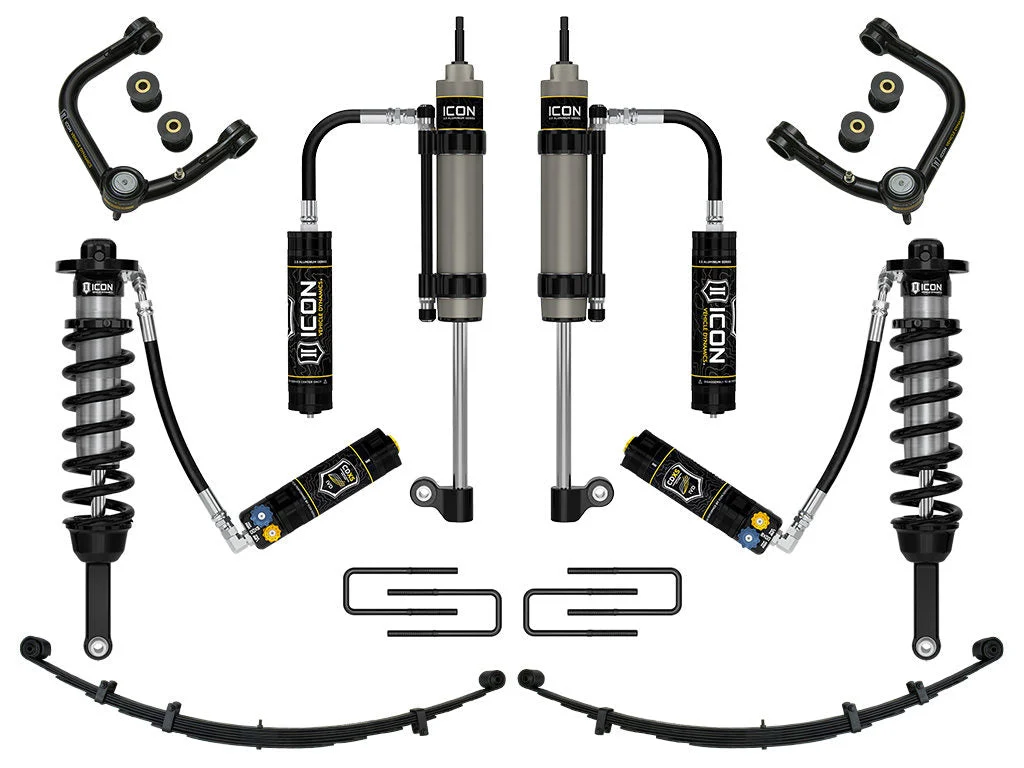 Icon K53010TD - 2005-2015 Toyota Tacoma 0-3.5" Lift/2016-2023 Tacoma 0-2.75" Lift, Stage 10 Suspension System, Tubular, CDXS