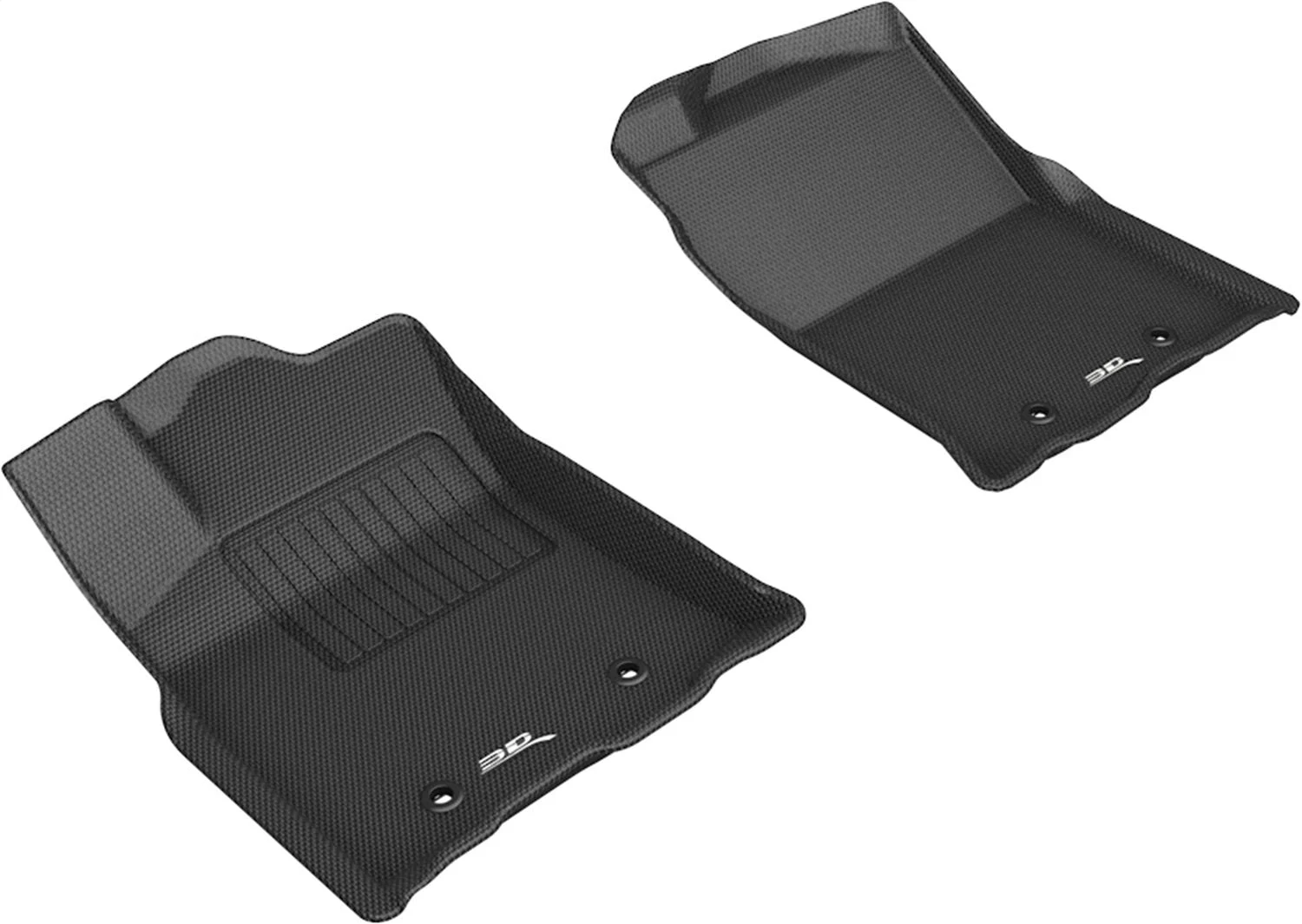 3D MAXpider L1TY24911509 - 2018-2020 Toyota Tacoma Access/Double Cab Kagu 1st Row Floormat - Black