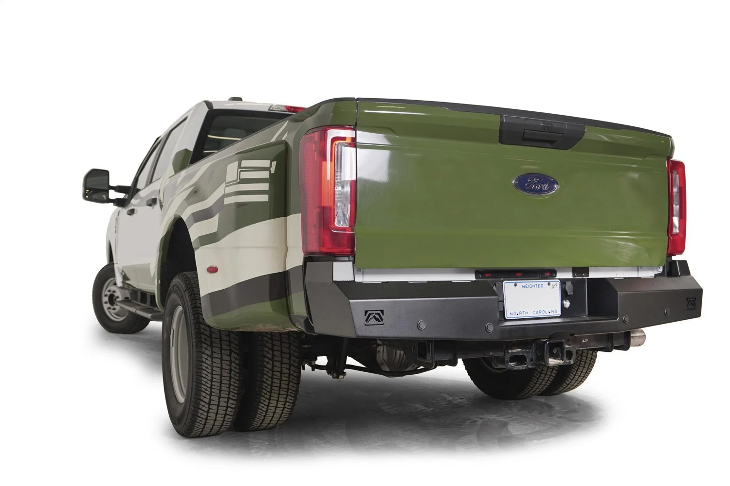 Fab Fours FS23-RT5950-1 - Red Steel Rear Bumper