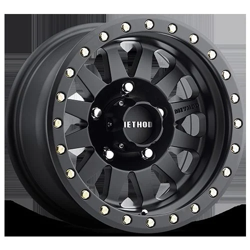 Method Wheels MR30451055550N - Aluminum Wheels 15x10 Double Standard MR304 Bolt Pattern 5 On 139.7 Offset -50 Lip Size 5.43 Matte Black MB Method