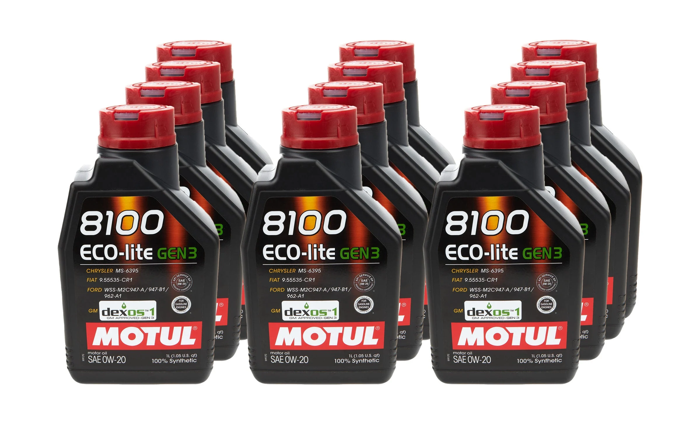 Motul 111363 - 1L Synthetic Engine Oil 8100 Eco-Lite Gen3 0W20