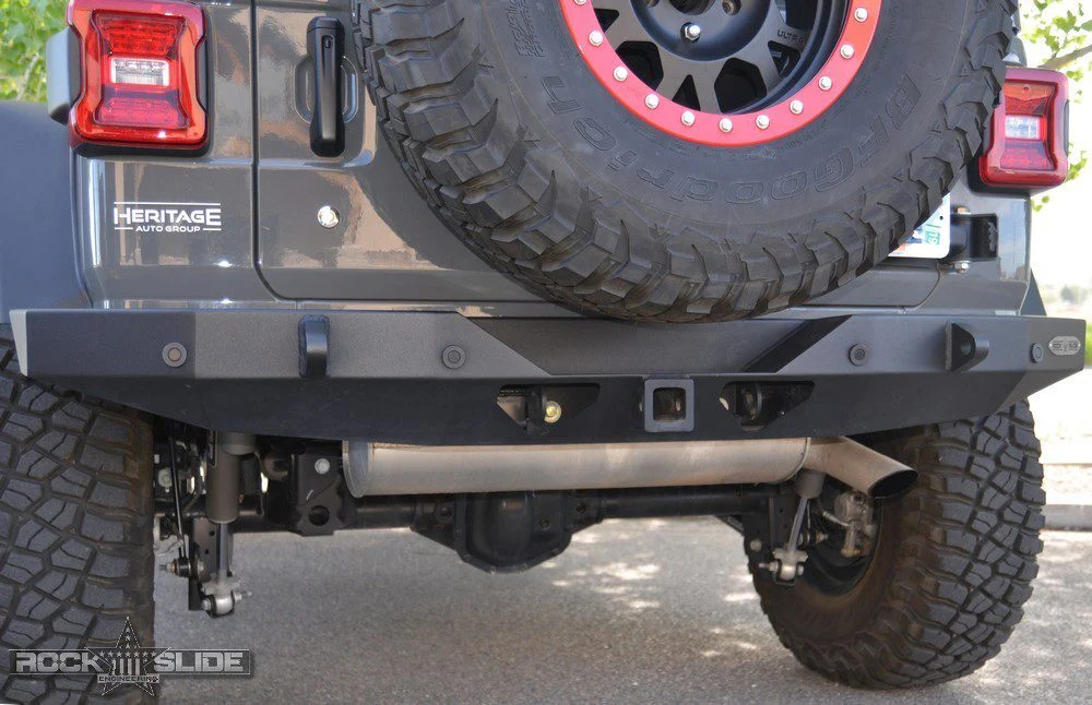 Rock Slide Engineering RB-F-101-JL - Jeep JL Full Rear Bumper For 18-Pres Wrangler JL No Tire Carrier Rigid Series