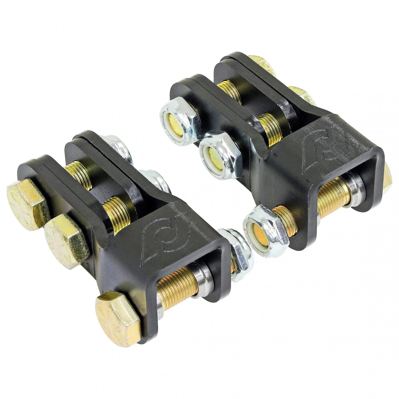 RockJock RJ-201000-101 - Antirock Double Shear End Link Bracket Kit Extends Arm Length 1.5 Inch Allows up to 1.25 Inch Link Offset Hardware Included Pair  4x4