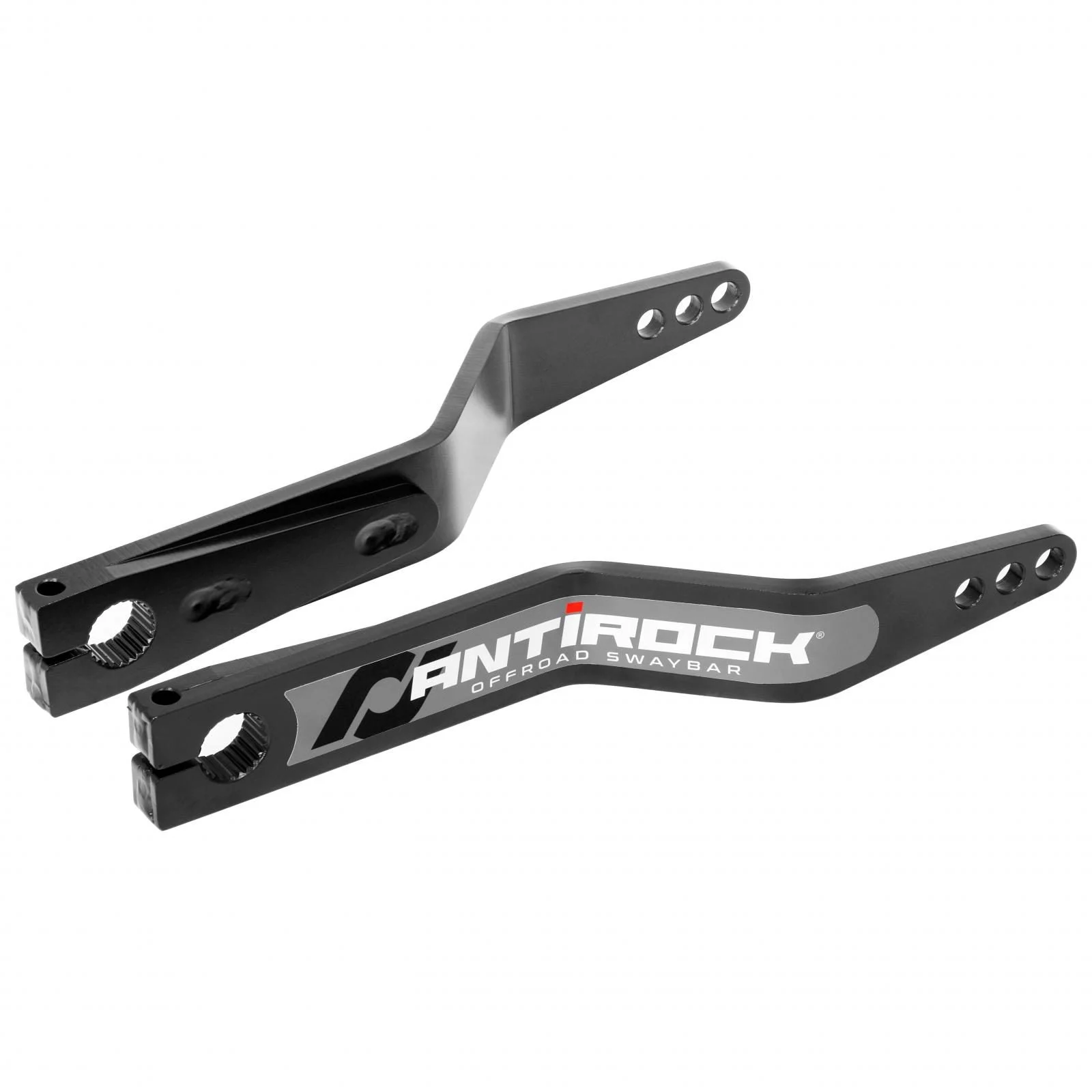 RockJock RJ-282101-101 - Antirock Fabricated Steel Sway Bar Arms, 15.2 in. Long, 2.5 in. Offset Bend, 3 Holes  4x4