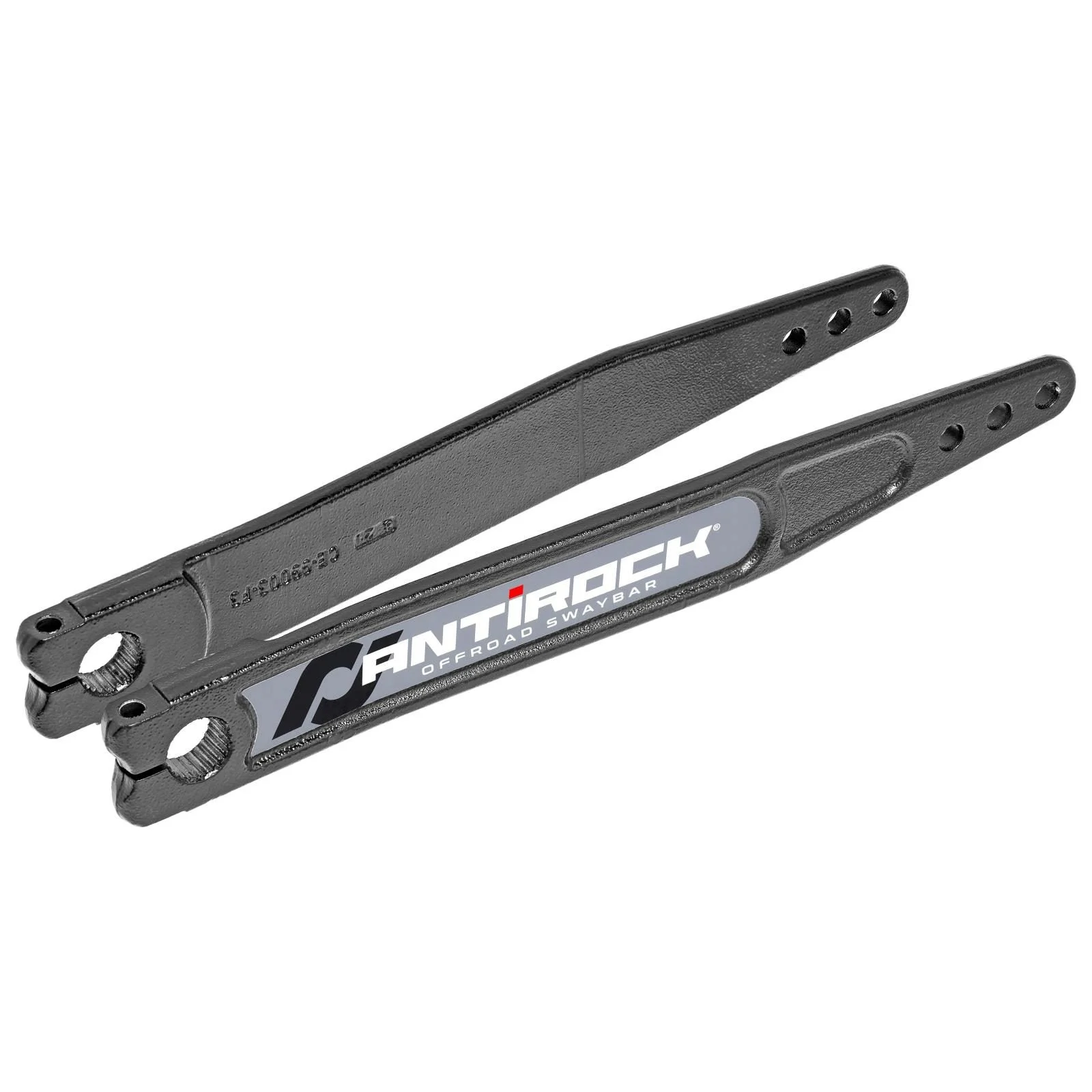 RockJock RJ-282200-101 - Antirock Forged Chromoly Sway Bar Arms 18 Inch Long x 25 Spline .69 Inch Offset Bend Incl. Stickers Pair  4x4