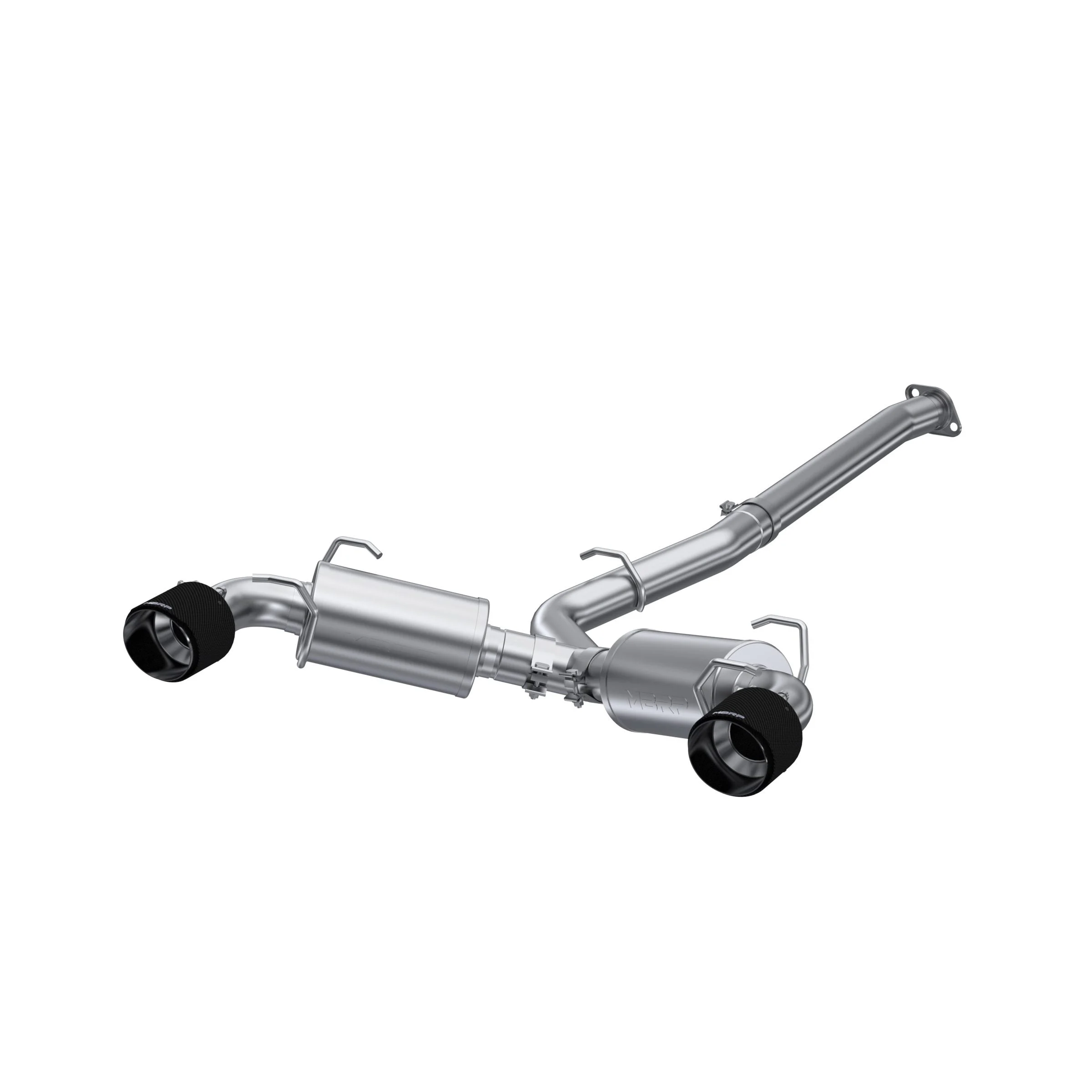 MBRP S48043CF - 13-up Subaru BRZ 17-up Toyota GR86 and 13-16 Scion FR-S T304 3 Inch Cat-Back Dual Split Rear Side Exit with Carbon Fiber Tips
