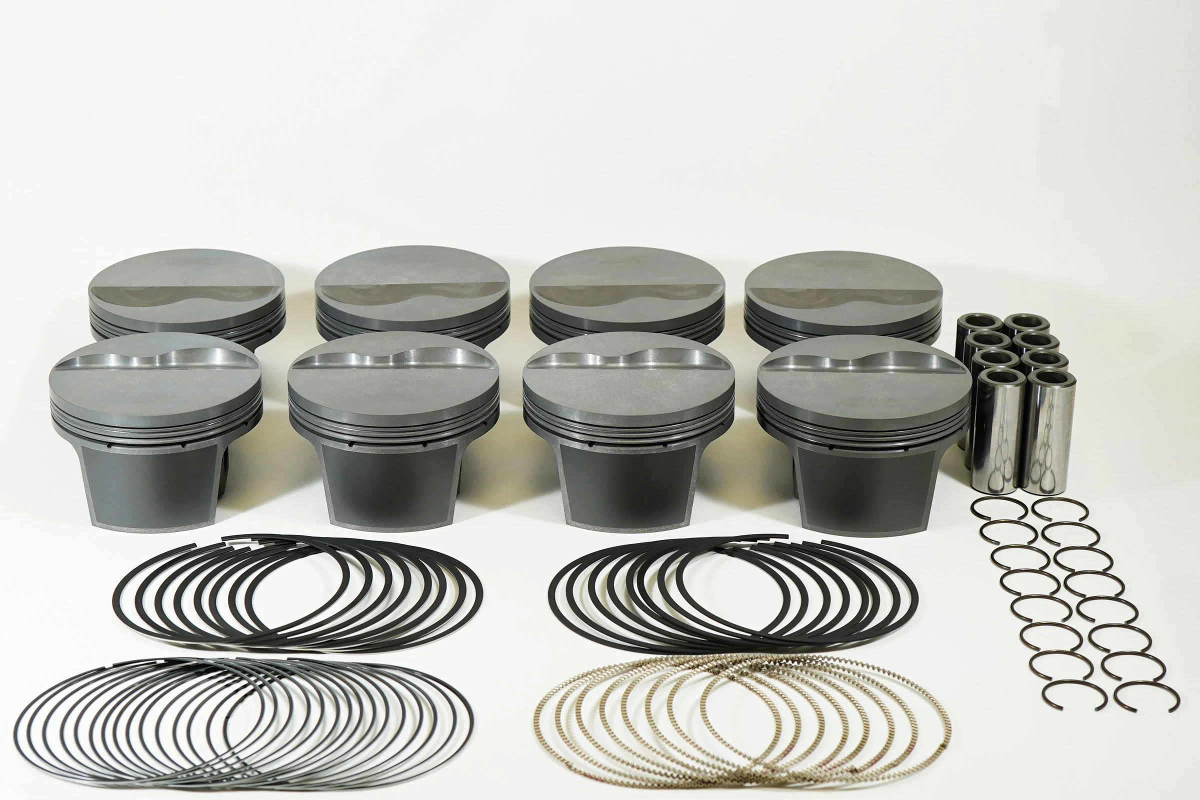 Mahle Motorsport 930244360 - Mahle MS Piston Set SBF 414ci 4.060in Bore 4.000in Stroke 6.25in Rod .927 Pin -6cc 11.7 CR Set of 8