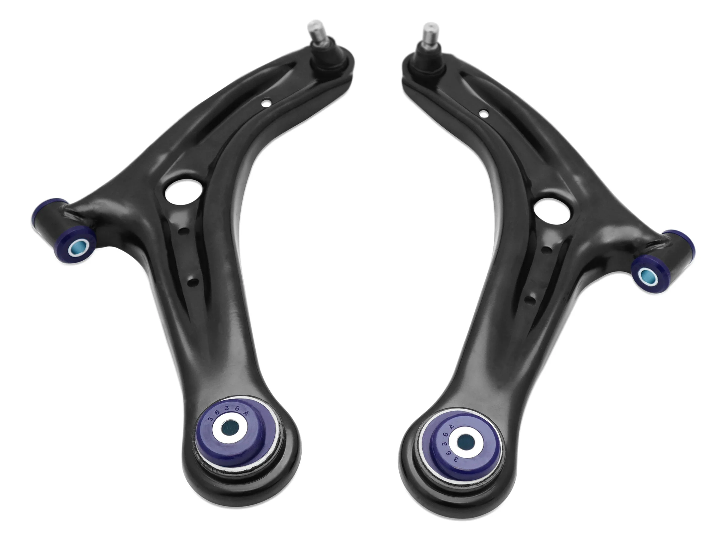 Superpro TRC1048 - 13-17 Ford Fiesta Complete Front Lower Control Arm Kit (Caster Increase)