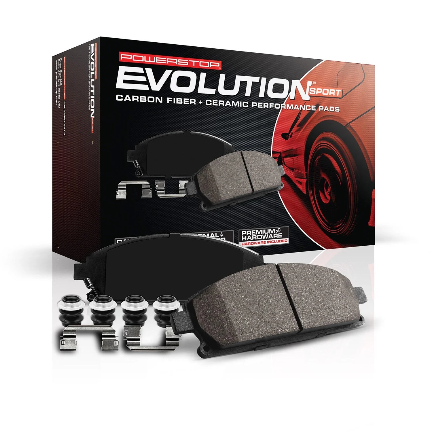 PowerStop Z23-1594 - Power Stop 13-16 Hyundai Elantra GT Rear Z23 Evolution Sport Brake Pads w/Hardware