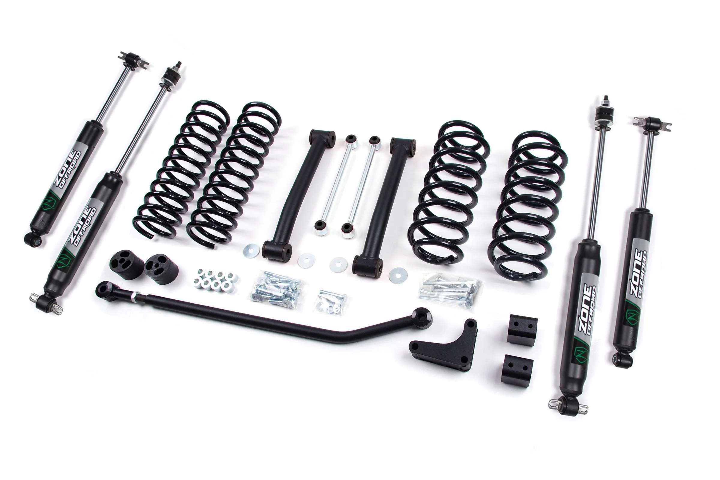Zone Offroad ZONJ17N - 99-04 Jeep Grand Cherokee WJ 4 Inch Coil Spring Lift Kit With Nitro Shocks  Offroad
