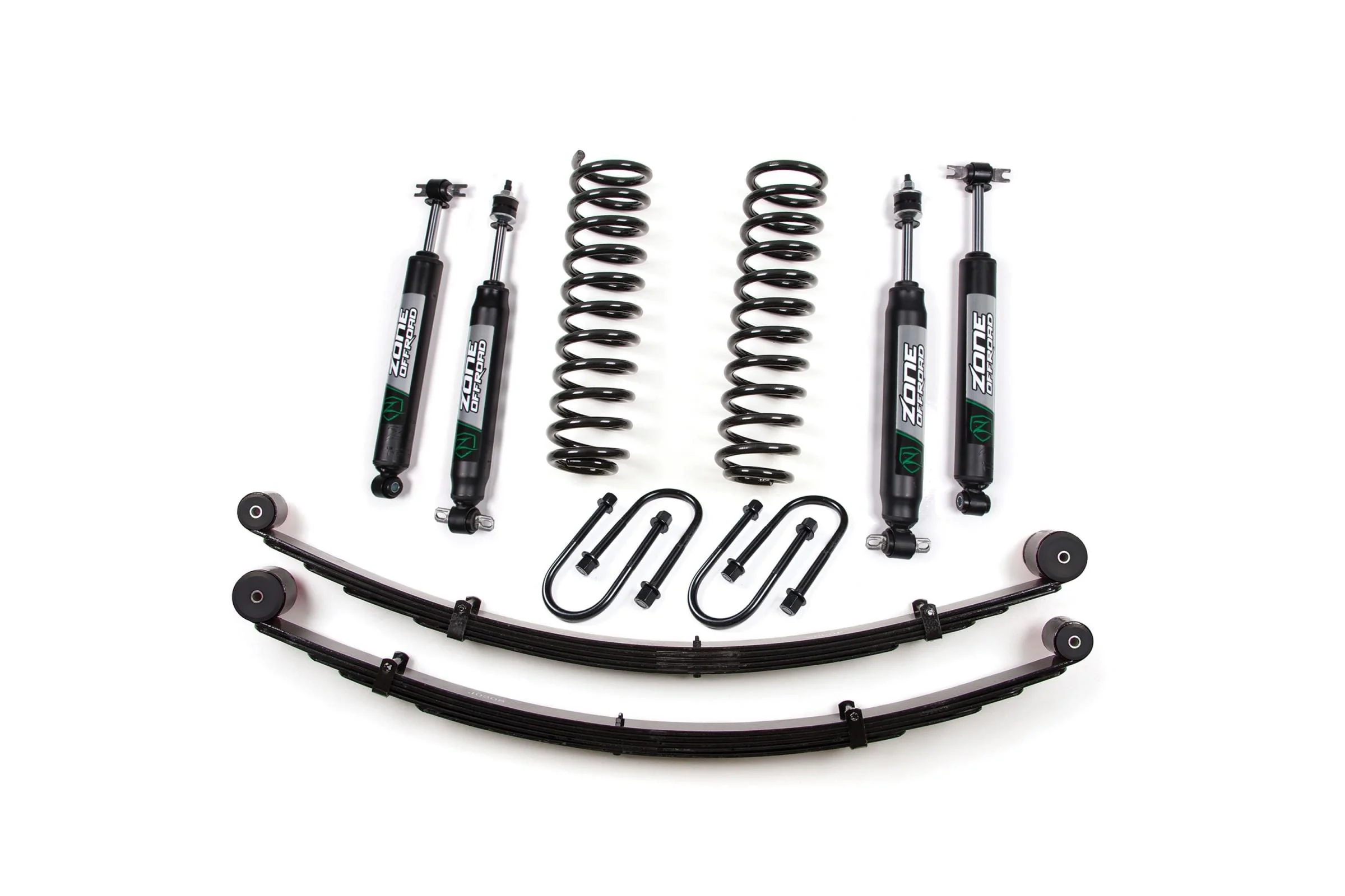 Zone Offroad ZONJ21N - 84-01 Jeep Cherokee XJ 3 Inch Lift Kit With Rear Springs Chrysler 8.25 Nitro Shocks  Offroad