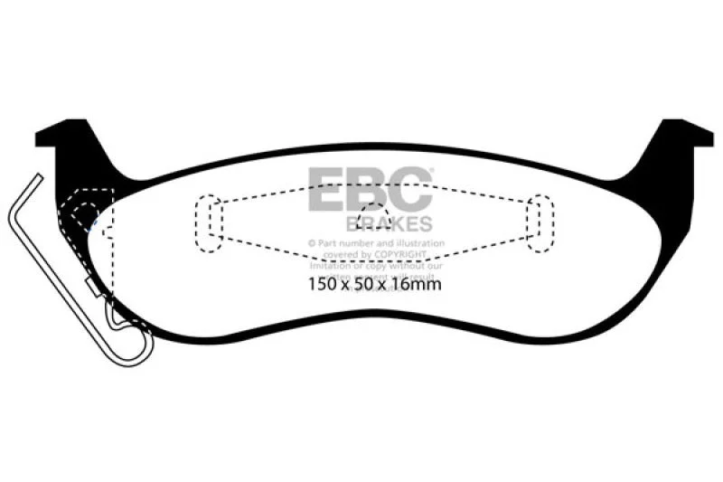 EBC - Rear Redstuff Pad PN DP31677C