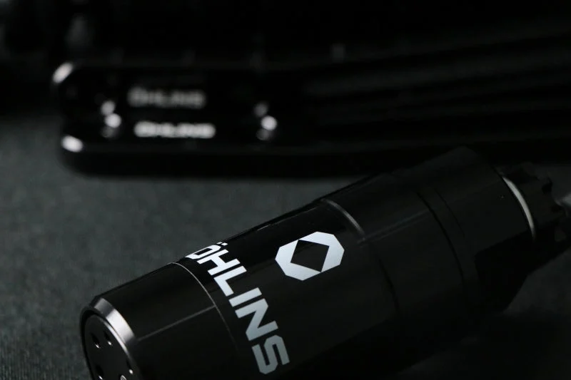 Ohlins 14-26 Harley FL Touring STX 36 Twin Blackline 12in Blk Reservoir Shocks - Heavy Duty Springs