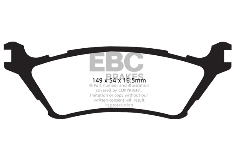 EBC - Rear Greenstuff Pad PN DP61891