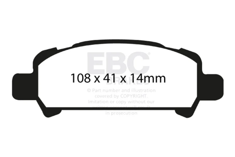EBC - Rear Yellowstuff Pad PN DP41293R