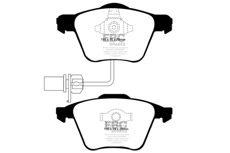 EBC - Front Redstuff Pad PN DP31495C