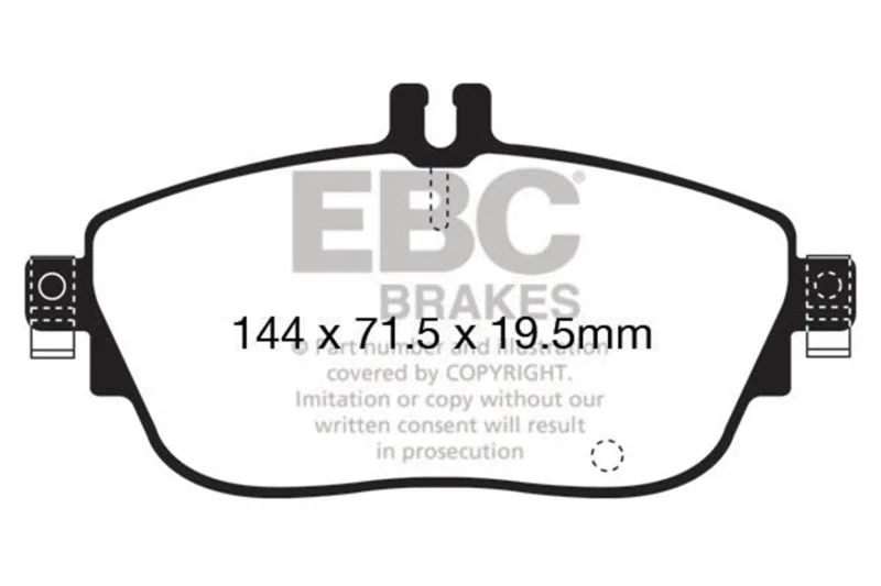 EBC Ultimax2 Low Dust Street - Front Ultimax 2 Pad PN UD1694