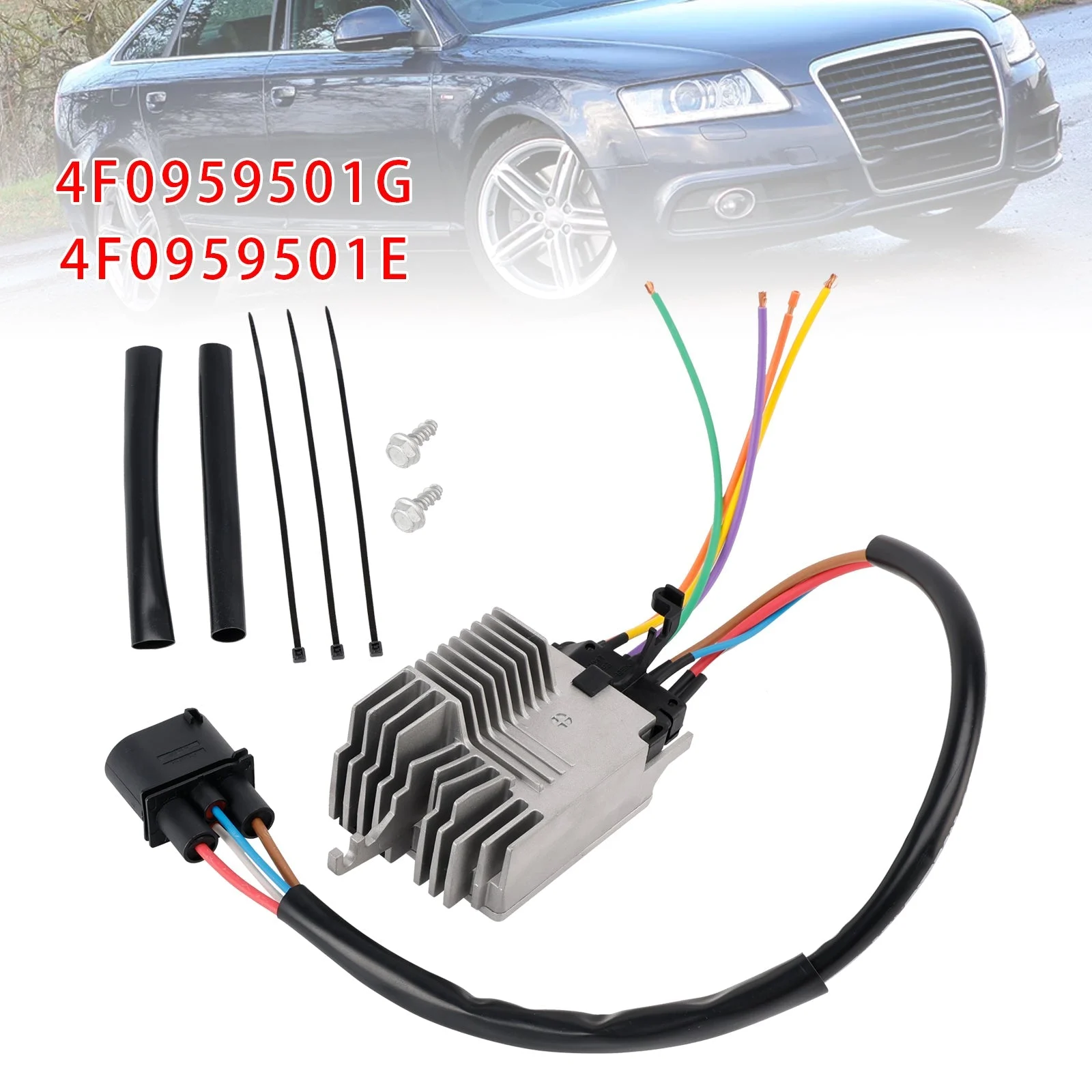 Radiator Fan Control Module For Audi A6 2004-2011 4F0959501G 4F0959501E