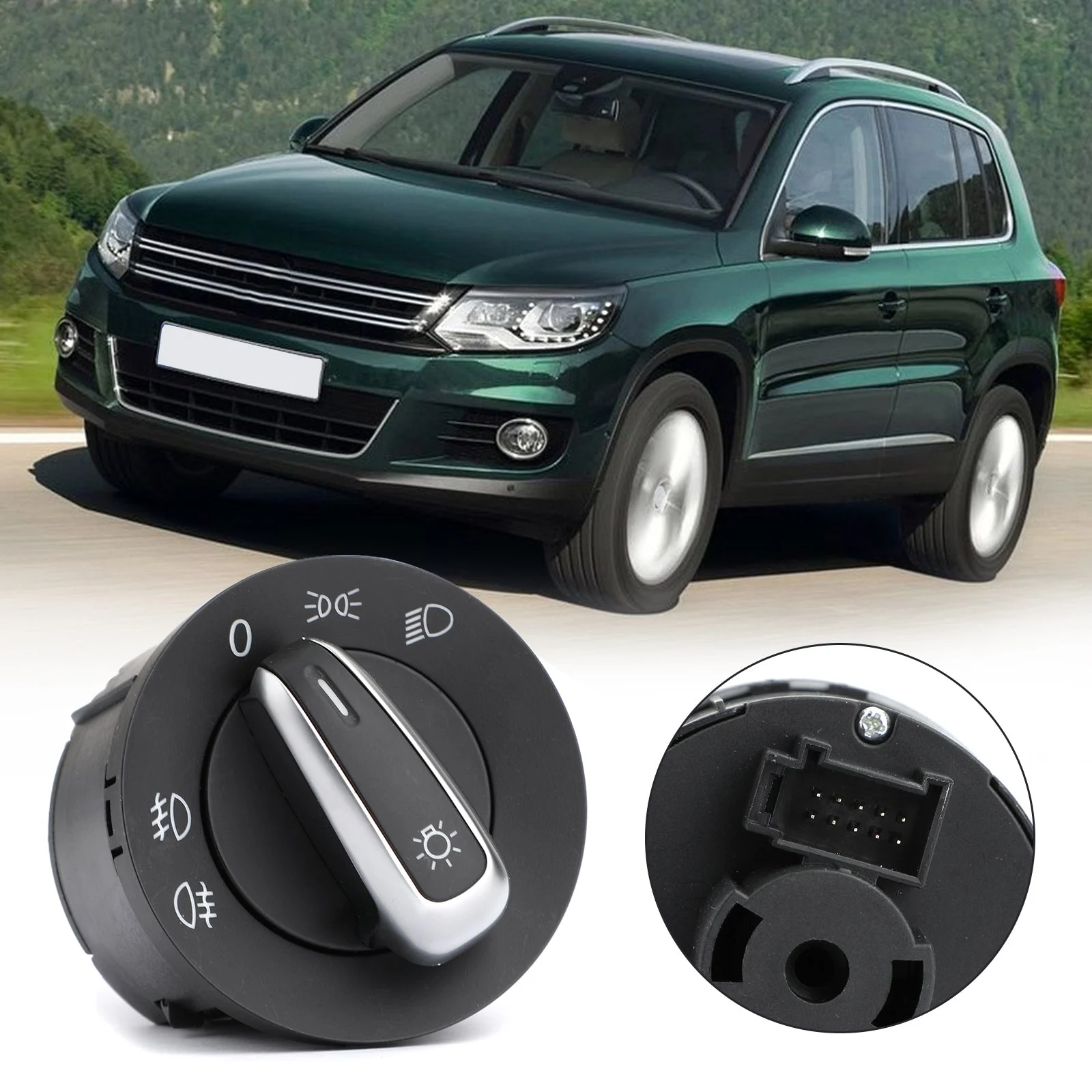 Headlight & Both Fog Light Switch 3C8941431C for VW Golf MK6 2008-2012
