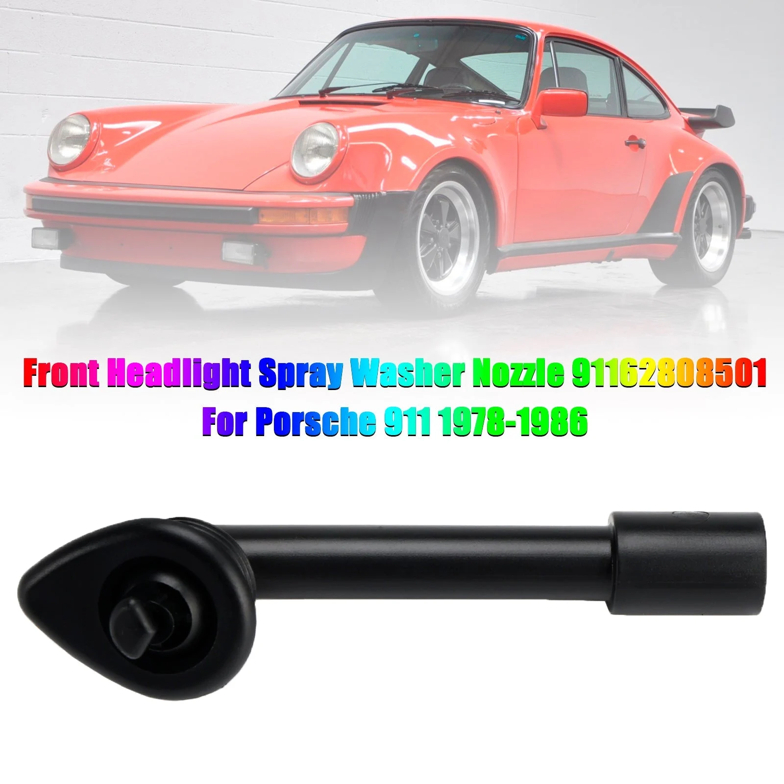 Front Headlight Spray Washer Nozzle 91162808501 For Porsche 911 1978-1986