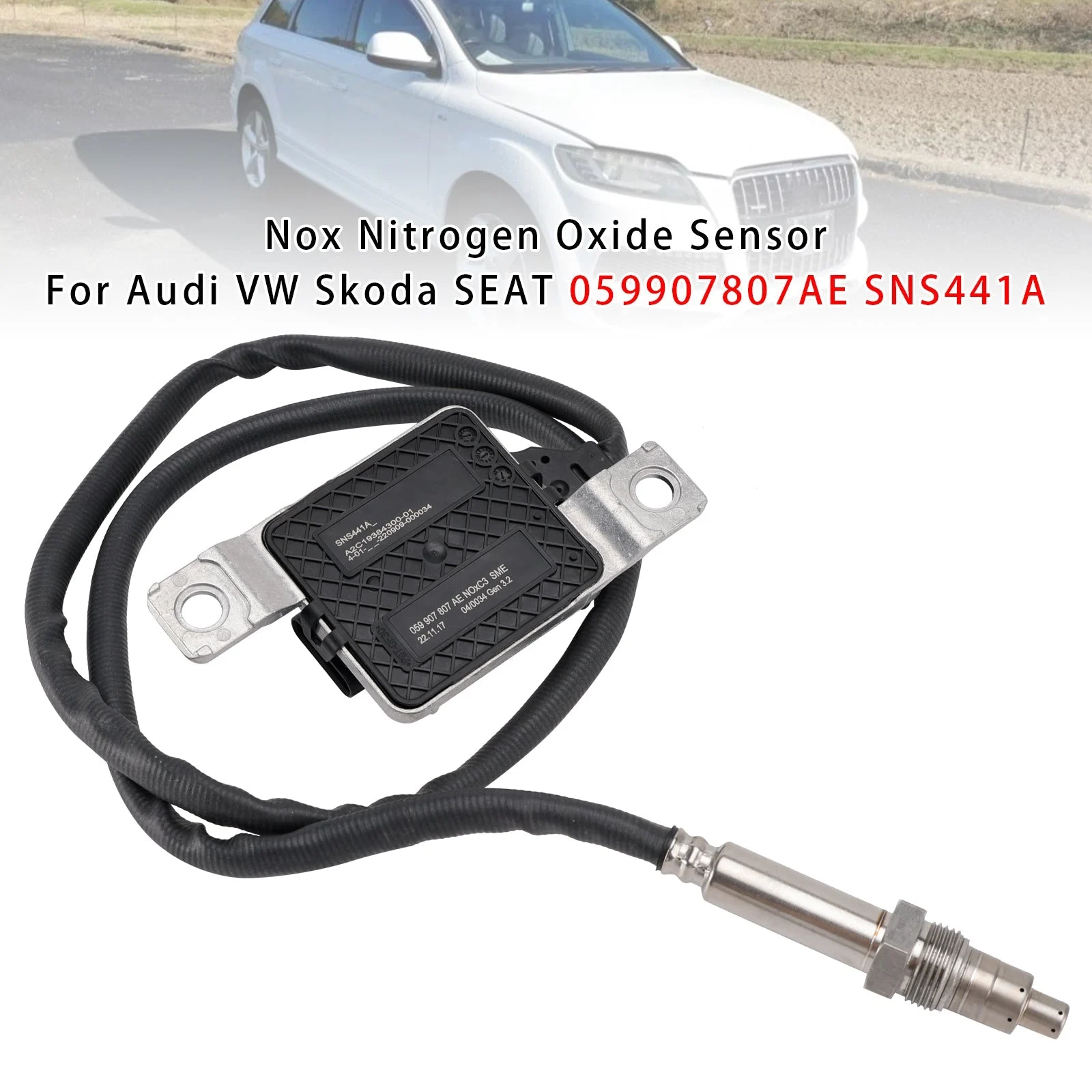 Nox Nitrogen Oxide Sensor For Audi VW Skoda SEAT 059907807AE SNS441A