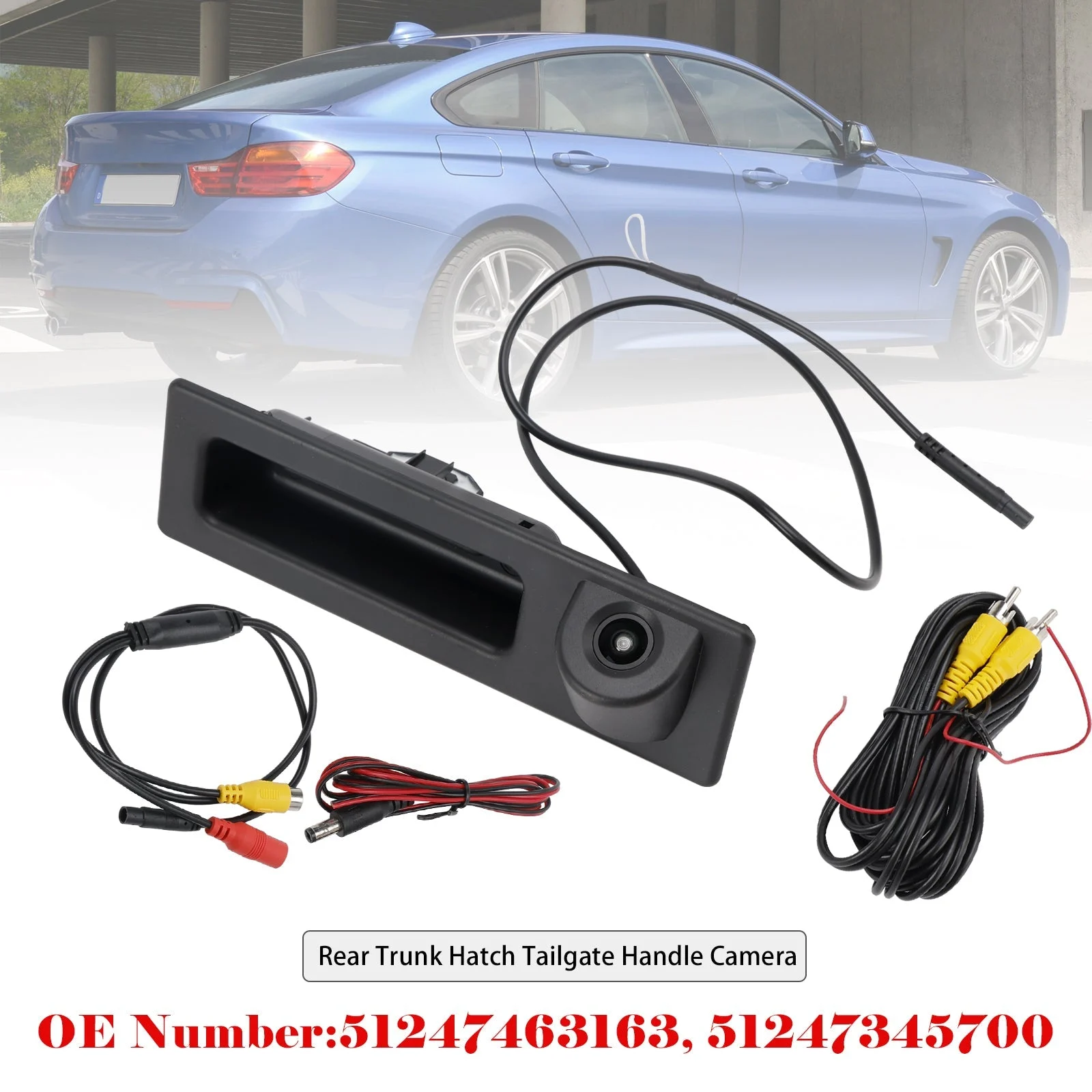 Rear Trunk Hatch Tailgate Handle Switch with Camera For BMW 4 Series X1 X2 X3 X4
