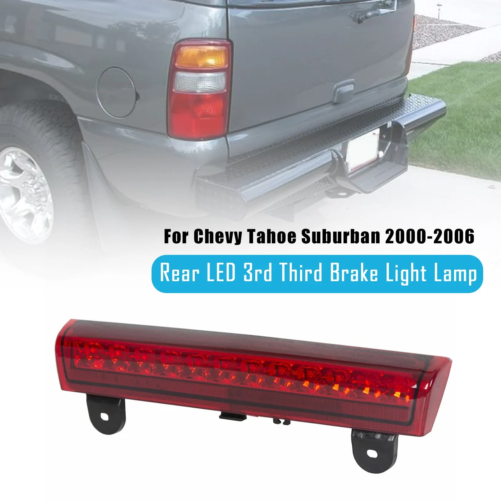 Rear LED 3rd Third Brake Light Lamp For Chevy Tahoe Suburban 2000-2006