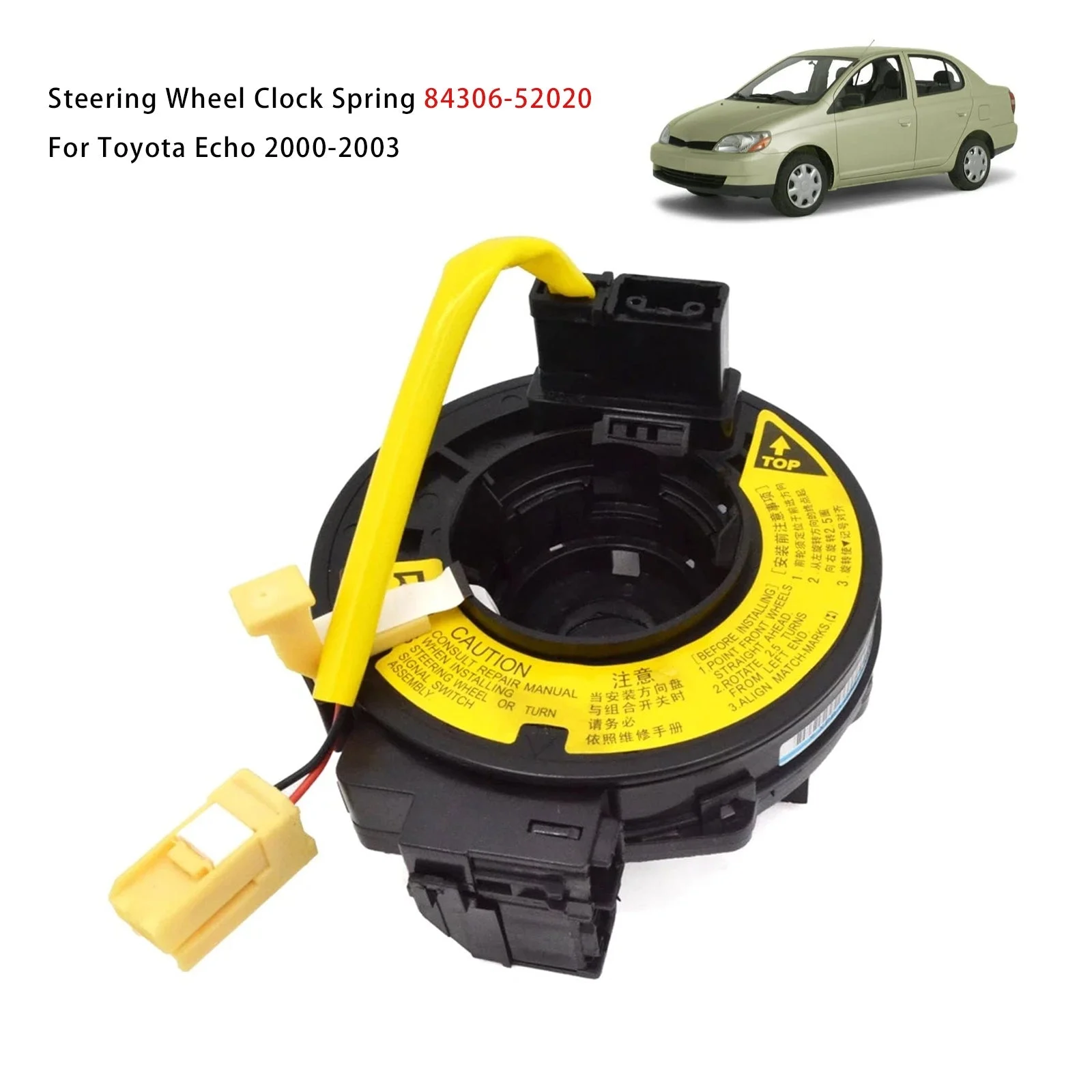 Steering Wheel Clock Spring 84306-52020 For Toyota Echo 2000-2003