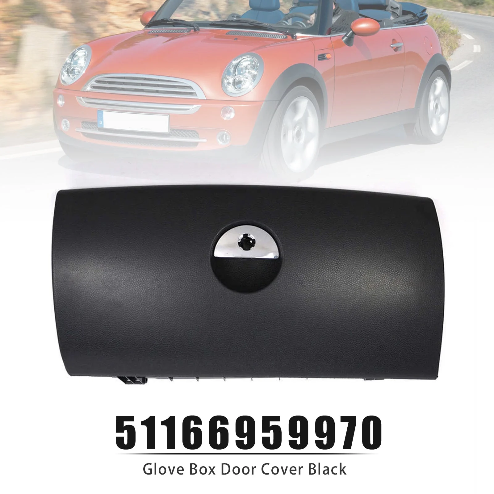 Glove Box Door Cover Black 51166959970 For Mini Cooper R50 R52 R53