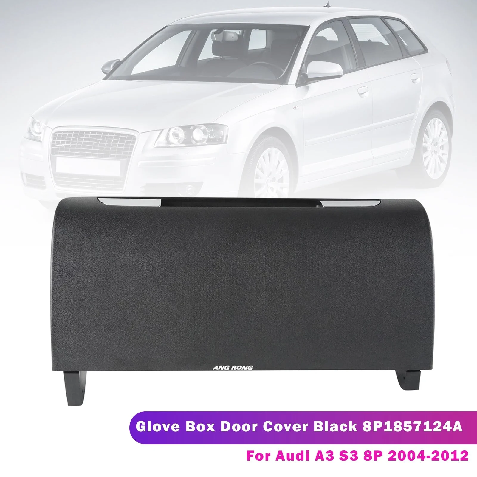 Glove Box Door Cover Black 8P1857124A For Audi A3 S3 8P 2004-2012