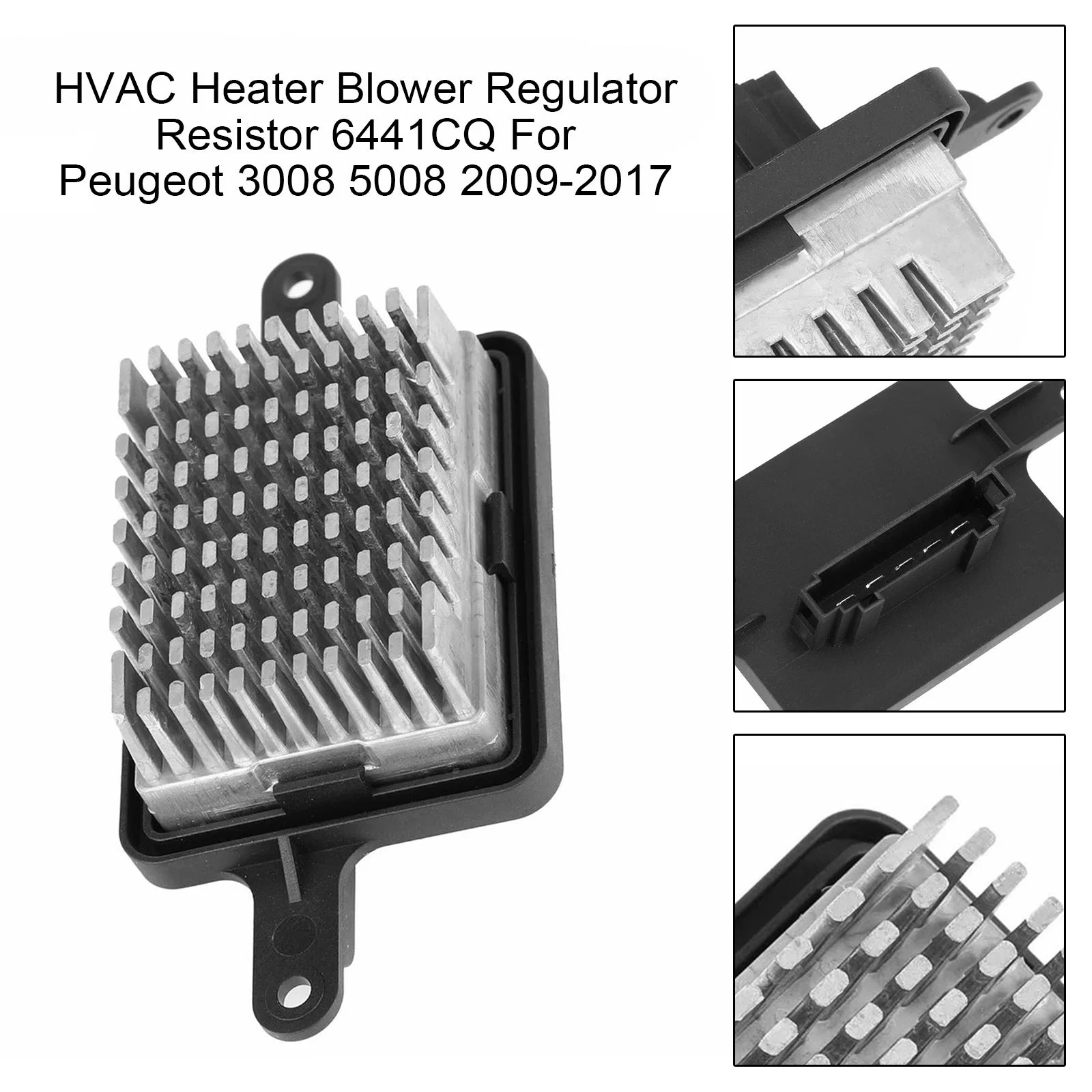 HVAC Heater Blower Regulator Resistor 6441CQ For Peugeot 3008 5008 2009-2017